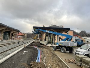 Stanice Chrastava, stav 2.12. 2025. Foto: Jan Sůra / Zdopravy.cz