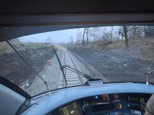 První vlak na po dlouhé výluce na trati z Liberce do Žitavy. Průjezd Polskem   Foto: Jan Sůra / Zdopravy.cz