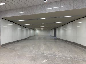 Zrekonstruovaná stanice metra Pankrác C. Podchod pod ulicí Na Pankráci.
Foto: Zdopravy.cz / Vojtěch Očadlý