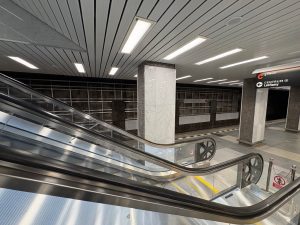 Zrekonstruovaná stanice metra Pankrác C.
Foto: Zdopravy.cz / Vojtěch Očadlý