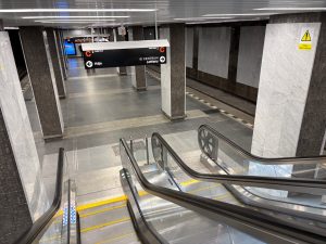 Zrekonstruovaná stanice metra Pankrác C.
Foto: Zdopravy.cz / Vojtěch Očadlý