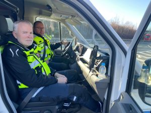 Inspektoři INSID na D11. Autor: Zdopravy.cz/Ondřej Kubala