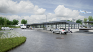 Vizualizace modernizace trati Ruzyně - Kladno. Zdroj: Správa železnic