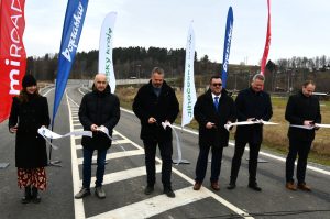 Slavnostní otevření obchvatu Kaplice (prosinec 2025). Pramen: Jihočeský kraj