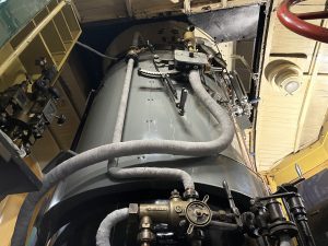 Parní motorový vůz Komarek dostal nový kotel, armatury jsou původní. Autor: Zdopravy.cz/Jan Šindelář