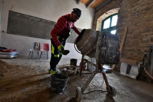 Rekonstrukce interiérů výpravní budovy na Kovářské. Pramen: Archiv Štěpána Macháčka