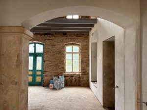 Rekonstrukce interiérů výpravní budovy na Kovářské. Pramen: Archiv Štěpána Macháčka