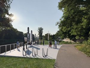 Přístaviště Mělník, vizualizace. Pramen: ŘVC