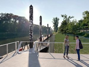 Přístaviště Mělník, vizualizace. Pramen: ŘVC