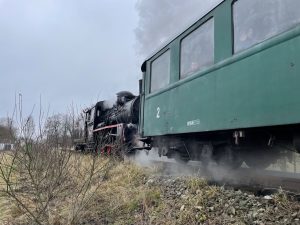 Parní vlak na úzkokolejce u Nové Včelnice. Autor: Zdopravy.cz/Jan Šindelář