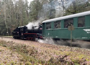 Mikulášský parní vlak na trati J. Hradec - Kamenice nad Lipou. Autor: Zdopravy.cz/Jan Šindelář