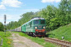 Ucelený vlak plechů z přístavu Koper do stanice Katy Wroclawskie přes PPS Meziměstí (2014). Autor: Michal Roh/ČD Cargo