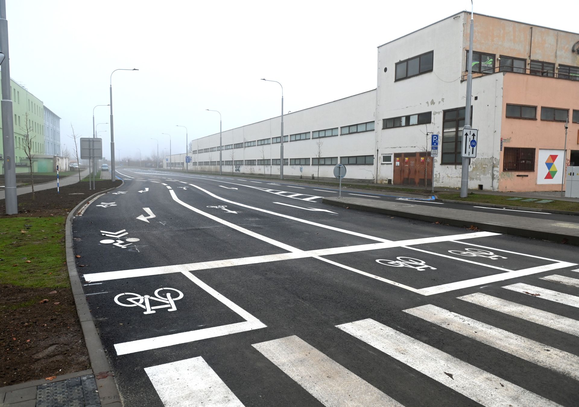 Šámalova ulice v Brně po rozšíření a rekonstrukci. Pramen: Město Brno/Z. Kolařík