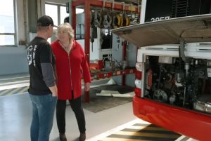 Vedoucí vršovických garáží DPP Věra Kokošková. Zdroj: SDP ČR