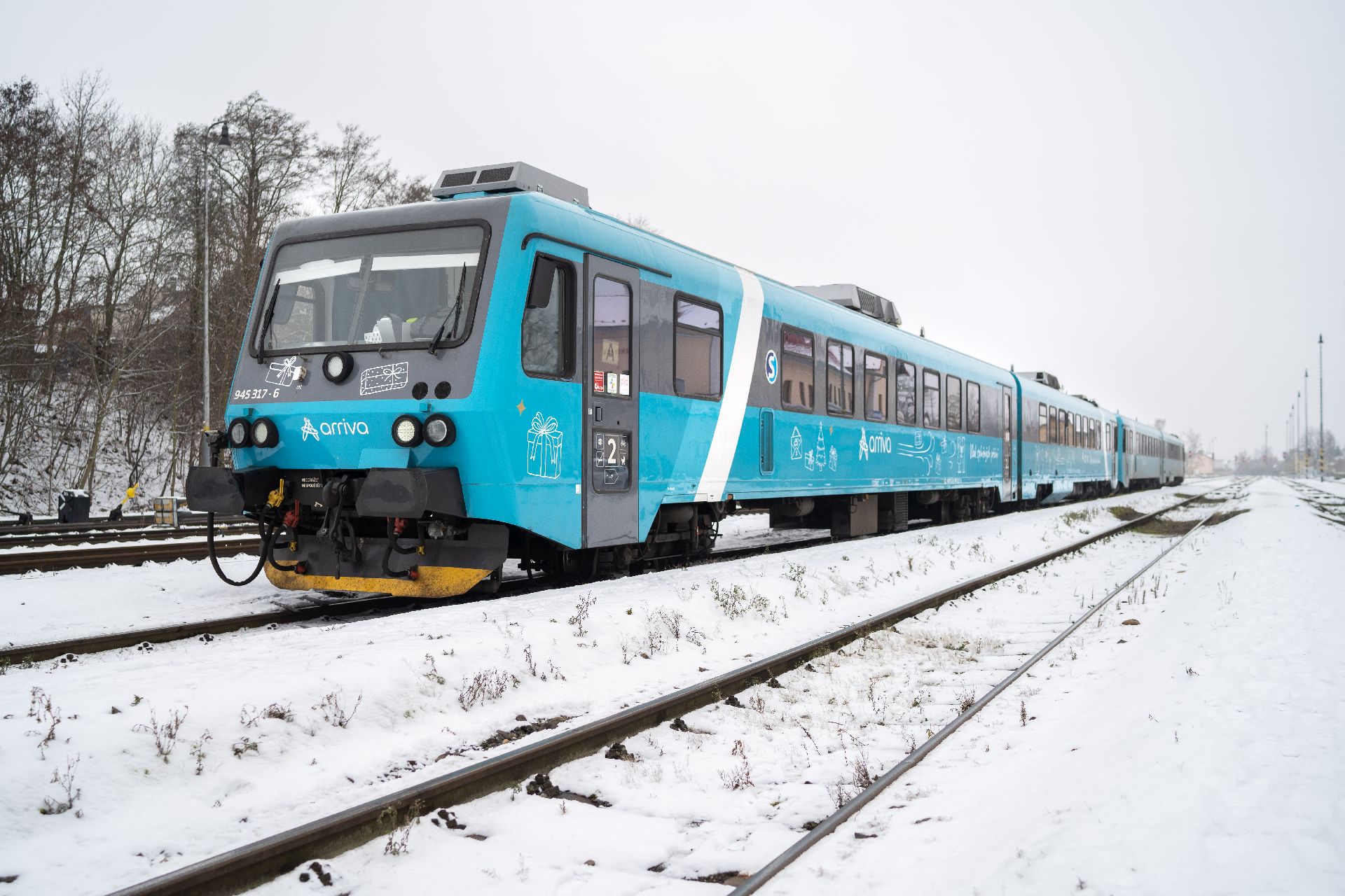 Vánoční vlak Arrivy. Foto: Arriva vlaky