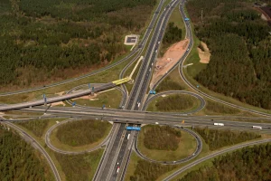 Most přes dálniční křižovatku Norimberk-Východ (Nürnberg-Ost). Foto: Spolkové ministerstvo dopravy (BMV)