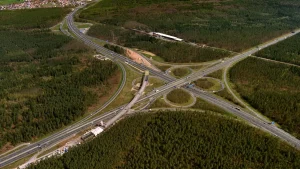 Most přes dálniční křižovatku Norimberk-Východ (Nürnberg-Ost). Foto: Spolkové ministerstvo dopravy (BMV)