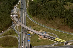 Most přes dálniční křižovatku Norimberk-Východ (Nürnberg-Ost). Foto: Spolkové ministerstvo dopravy (BMV)