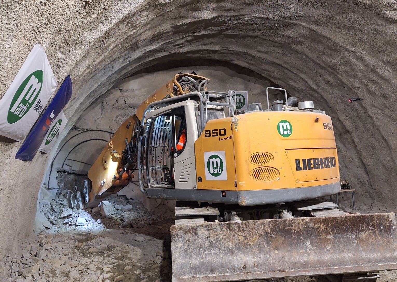 Prorážka tunelu Homole. Foto: ŘSD