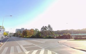Křižovatka u 4. brány brněnského výstaviště. Foto: Google Street View
