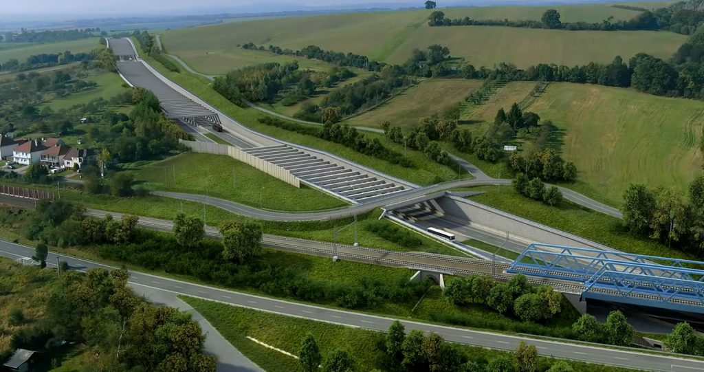 Trasa D55 u Napajedel. Foto: ŘSD