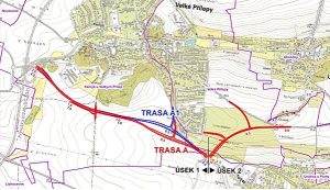 Obchvat Velkých Přílep. Zdroj: Velké Přílepy