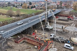 Mostní provizorium v Poštorné. Foto: ŘSD
