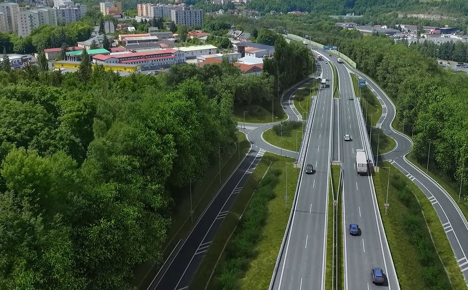 D6 jako I/6 v Karlových Varech. Foto: ŘSD