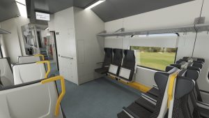 Nová BEMU jednotka skupiny Škoda Group pro lotyšskou společnost Autotransporta direkcija (ATD).
Zdroj: Škoda Group