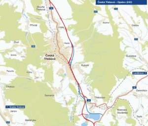 Trasa obchvatu České Třebové. Foto: ŘSD