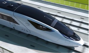 Vizualizace nových korejských rychlovlaků EMU 370. Zdroj: Hyundai Rotem