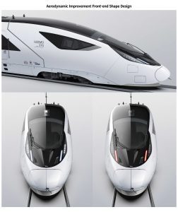 Vizualizace nových korejských rychlovlaků EMU 370. Zdroj: Hyundai Rotem