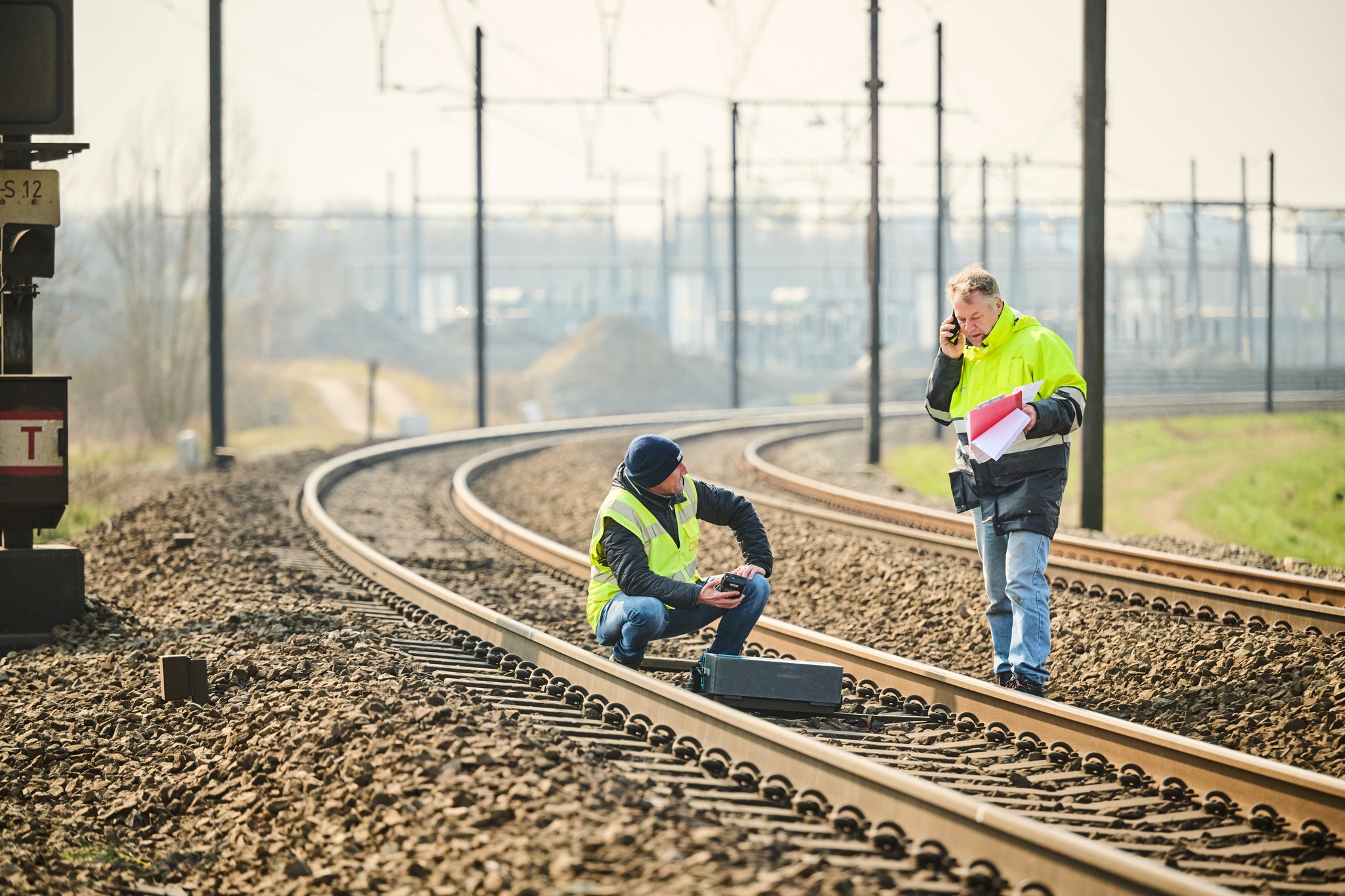 Instalace ETCS v Belgii. Foto: Infrabel
