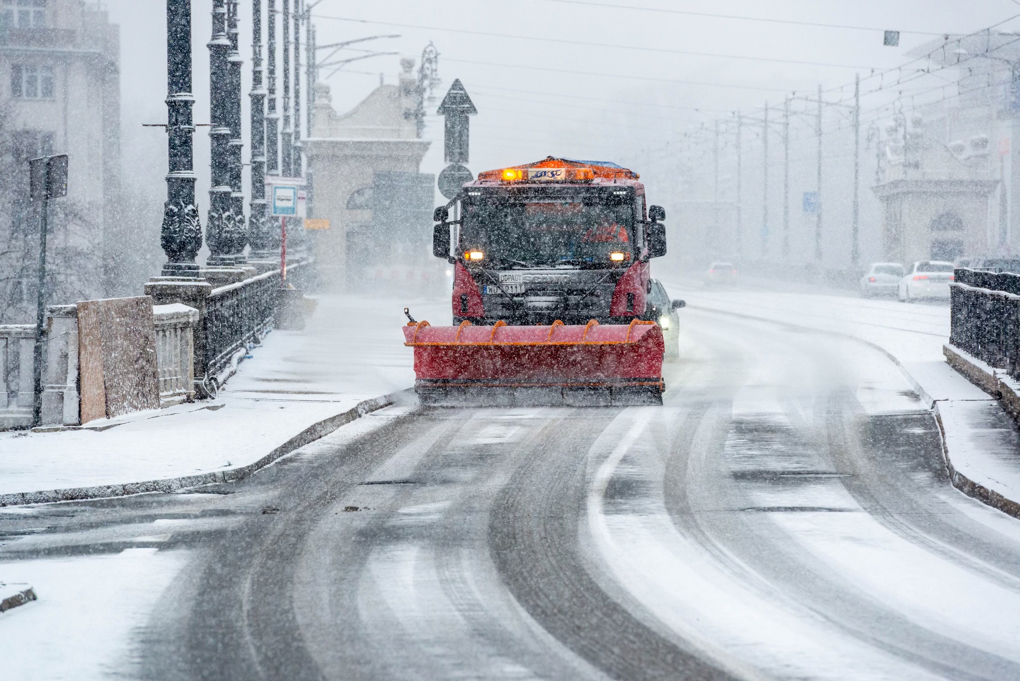 Odklízení sněhu ve Varšavě. Zdroj: město Varšava