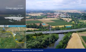 Vizualizace obchvatu Postoloprt.
Zdroj: Facebook.com - Pragoprojekt