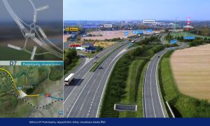 Vizualizace obchvatu Postoloprt.
Zdroj: Facebook.com - Pragoprojekt