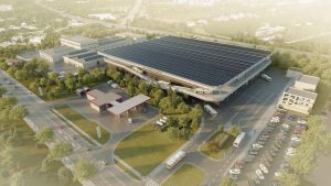 Vozovna Slatina po modernizaci.
Zdroj: DPMB