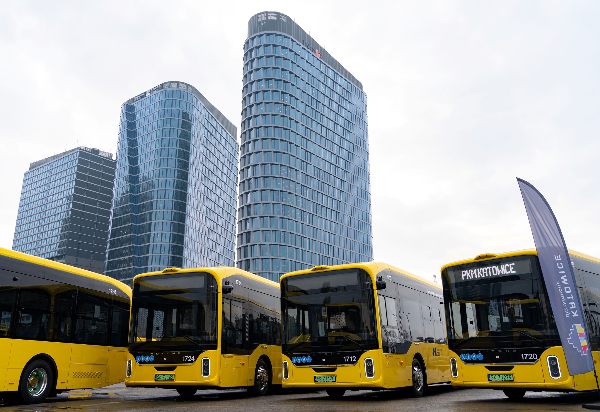 Yutong U18 v barvách PKM Katowice. Zdroj: město Katovice