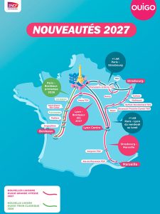 Plánovaná expanze Ouigo. Foto: SNCF Voyageurs