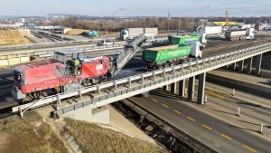 Demolice mostu na křižovatce Brno jih. Foto: ŘSD