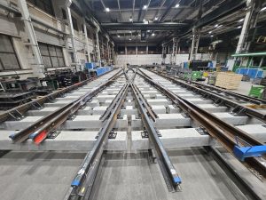 Dvojitá kolejová spojka pro stanici Kolín. Foto: DTVS