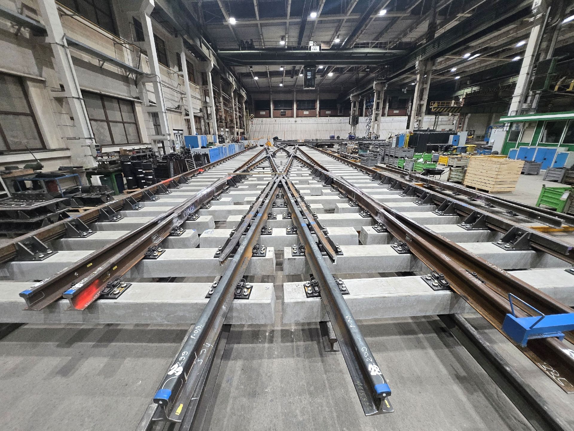 Dvojitá kolejová spojka pro stanici Kolín. Foto: DTVS