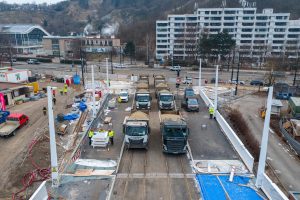 Zatěžovací zkouška na Dvoreckém mostě. Foto: Praha.eu