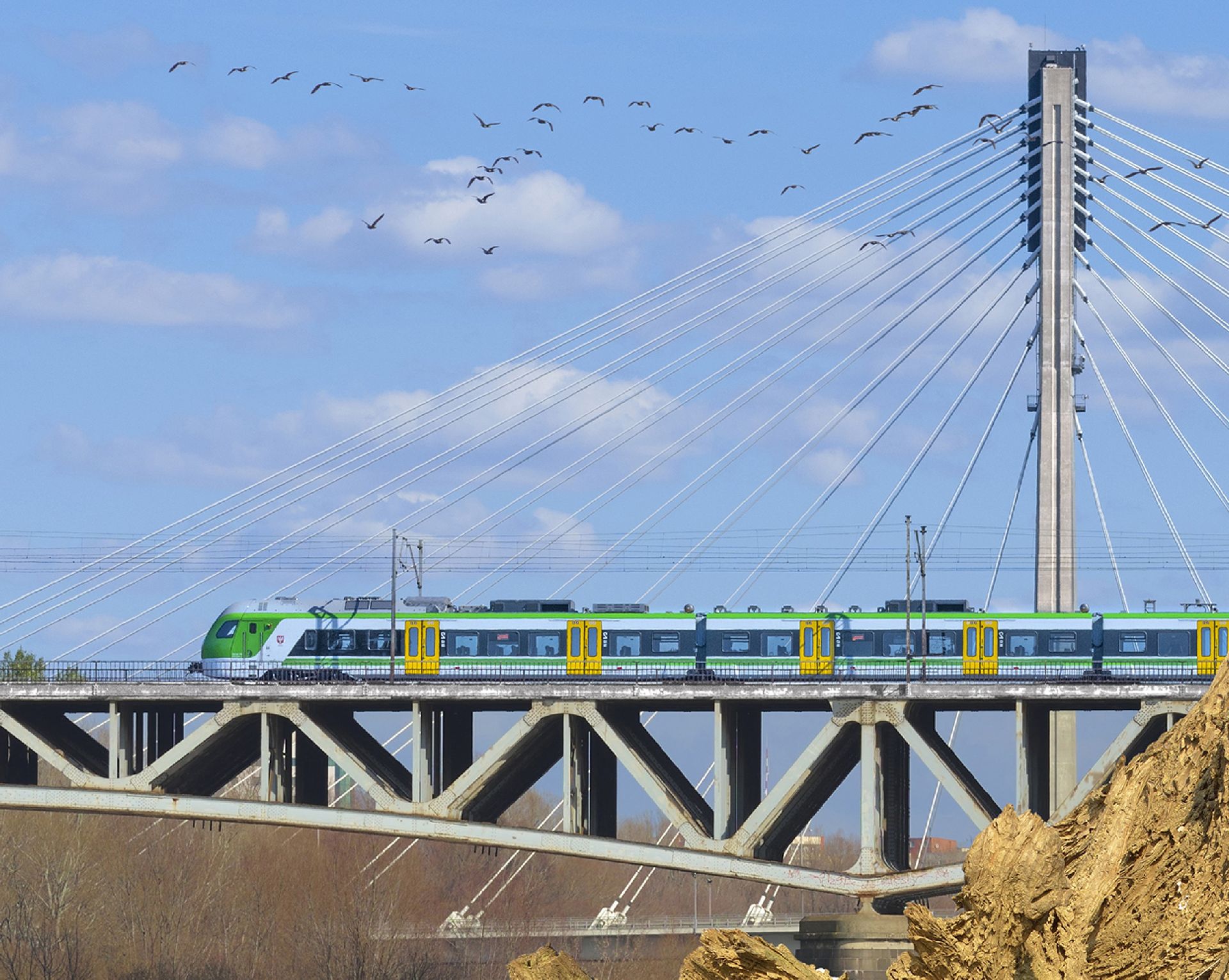 Jednotka Stadler FLIRT pro Koleje Mazowieckie. Foto: Stadler Rail