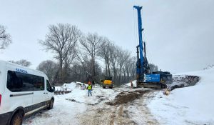 Výstavba 12,6 km dlouhé přeložky silnice I/12. Foto: ŘSD