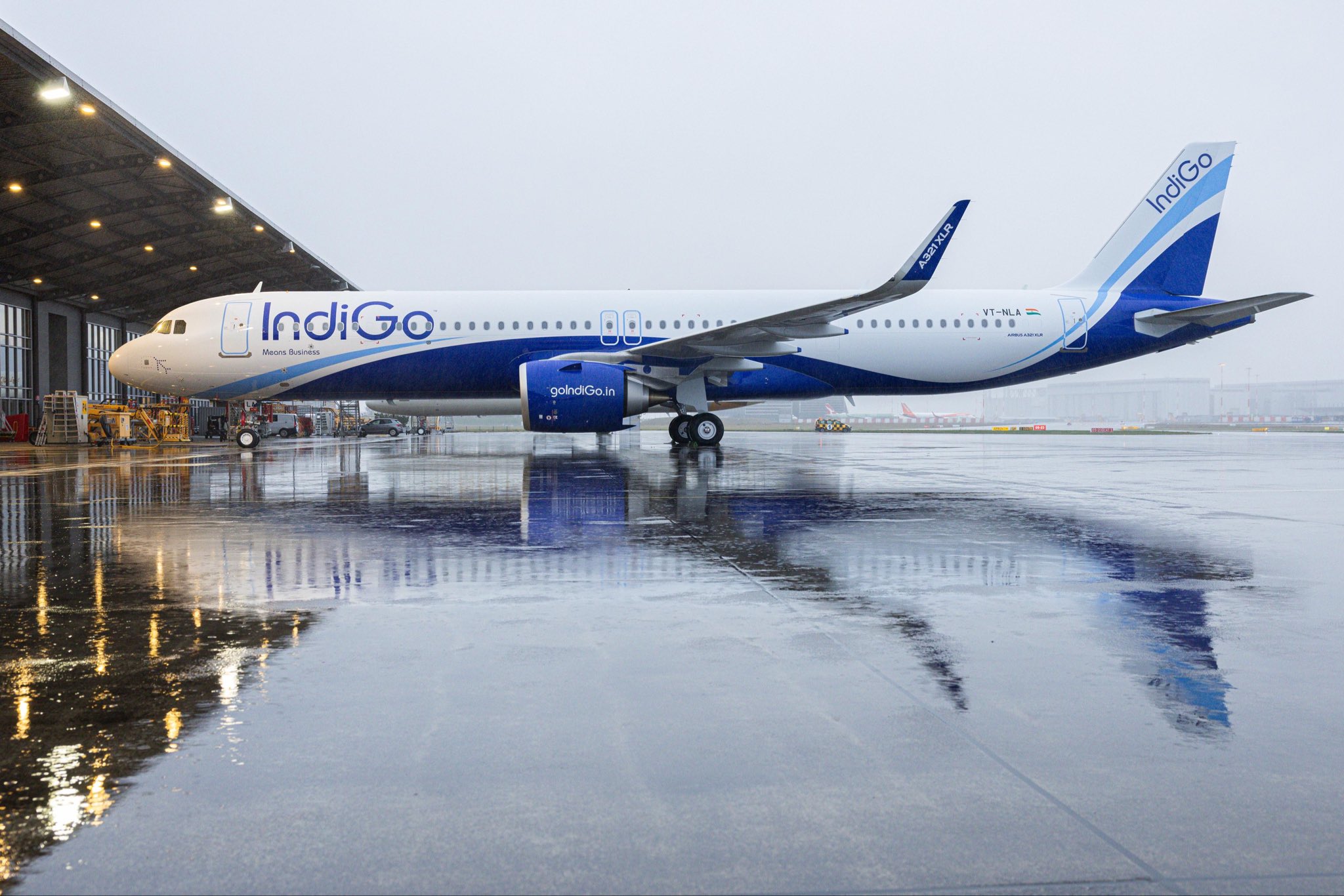 Airbus A321XLR v barvách IndiGo. Zdroj: IndiGo