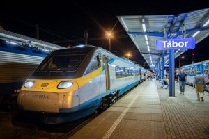 Pendolino ve stanici Tábor. Foto: České dráhy