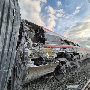 Havarovaný rychlovlak Iryo.
Zdroj: Óscar Puente