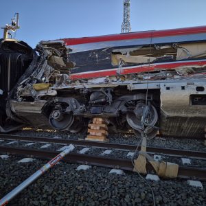 Havarovaný rychlovlak Iryo.
Zdroj: Óscar Puente