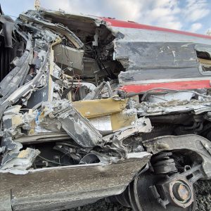 Havarovaný rychlovlak Iryo.
Zdroj: Óscar Puente